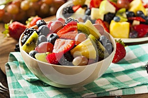 Heallthy Organic Fruit Salad