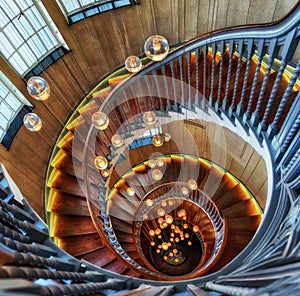 Heals lamp store stairs and lamps in London - Architecture photo