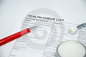 Health announce check list of person every year