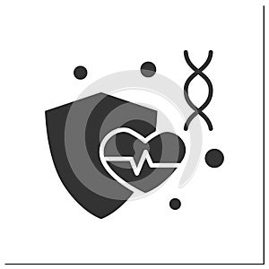 Health care glyph icon