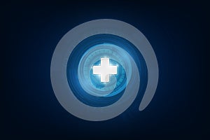 Health care icon pattern medical innovation concept background d