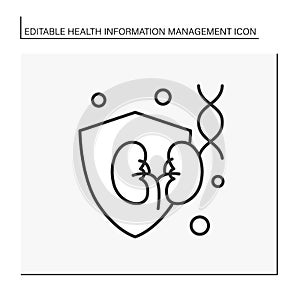 Health care line icon