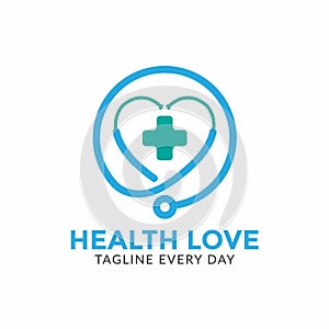 Health care logo design template
