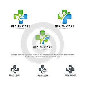 Health Care Logos, with stylish and modern design