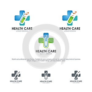 Health Care Logos, with stylish and modern design