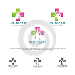 Health Care Logos, with stylish and modern design