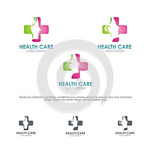 Health Care Logos, with stylish and modern design