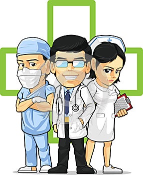 Health Care or Medical Staff - Doctor, Nurse, & Su