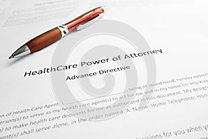 Health Care Power of Attorney photo