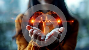 health care and world heart day concept. Generated-AI