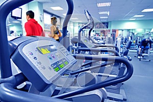 Health club in blue