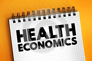 Health Economics is a branch of economics concerned with issues related to the production and consumption of health and healthcare