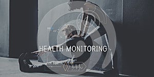 Health Fitness Healthcare Tracking Technology Concept