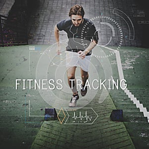 Health Fitness Healthcare Tracking Technology Concept