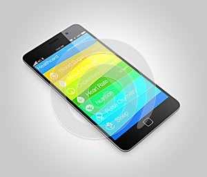 Health and fitness information app for smart phone