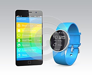 Health and fitness information synchronize from smart watch