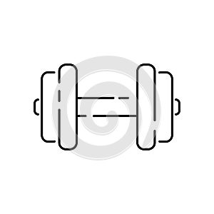 Health And Fitness vector line Icons set. Healthy lifestyle and diet or gym. Sport dumbbell