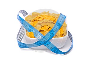 Health food. Corn flakes.