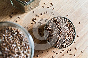 Health food linseed flaxseed grain cereal