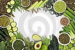 Health Food for Vegans Background