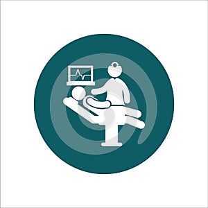 Health Icon Vector Ilustration People Sick with doctor