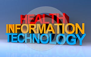 health information technology on blue
