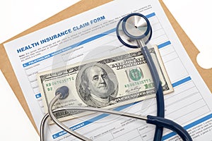 Health insurance claim and cash