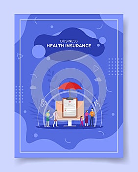 Health insurance concept for template of banners, flyer, books cover, magazine