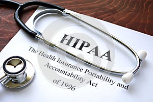 Health Insurance Portability and accountability act HIPAA