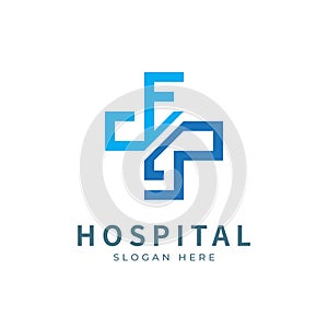 Health logo with initial letter E G, G E, E G logo designs concept. Medical health-care logo designs template
