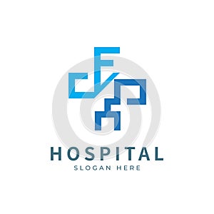 Health logo with initial letter E Y, Y E, E Y logo designs concept. Medical health-care logo designs template