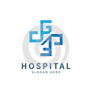 Health logo with initial letter GE, E G, G E logo designs concept. Medical health-care logo designs template