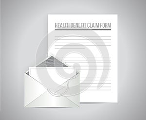 Health medical claim form document papers