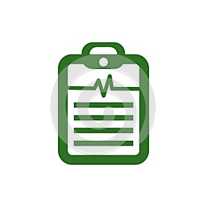 Health Medical icon logo design vector. cardiology wave monitor report blank icon. Antibiotic icons. Patient Medical Record Icon