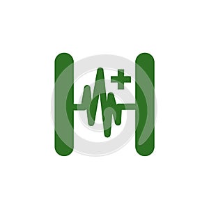 Health Medical icon logo design vector. cardiology wave monitor report blank icon. Antibiotic icons. Patient Medical Record Icon