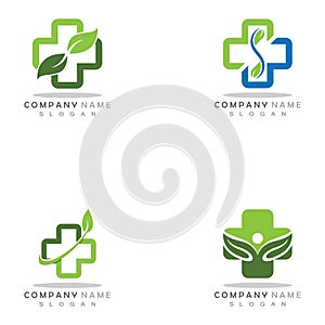 Health Medical Logo template vector illustration.