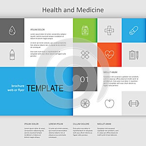 Health and medicine web page design