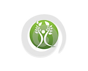 Health nature people care logo and symbols template