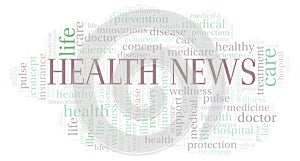 Health News word cloud