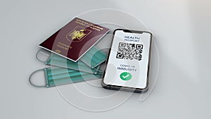 Health Passport - Albania - rotation zoom