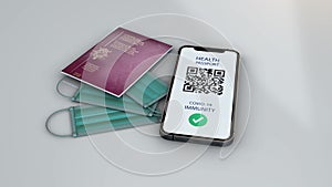 Health Passport - BELGIUM - rotation zoom