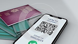Health Passport - BELGIUM - slide Up