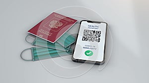 Health Passport - RUSSIAN FEDERATION - rotation zoom