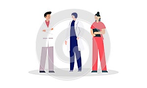 Health professional team concept illustration