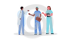 Health professional team concept illustration