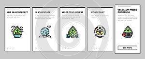 Health Safety Environment Hse Onboarding Icons Set Vector