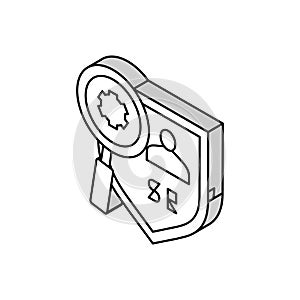 health safety environment isometric icon vector illustration