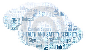 Health And Safety Security word cloud.