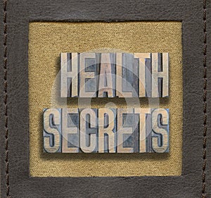 Health secrets framed