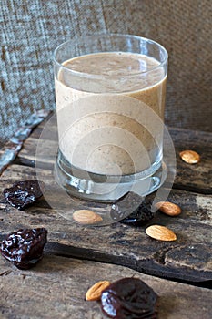 Health Smoothie with oats and prunes